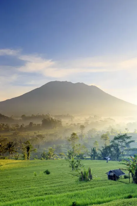 Framed Print : Indonesia, Bali, Sidemen Valley, Iseh, Rice Fields and Gunung Agung Volcano Framed Print : Indonesia, Bali, Sidemen Valley, Iseh, Rice Fields and Gunung Agung Volcano