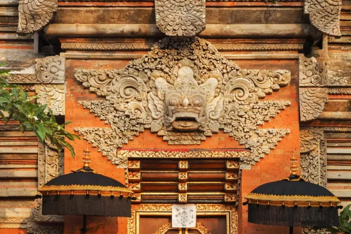 Framed Print : Indonesia, Bali, Ubud; Tempel: Puri Saren Agung, is a historical building