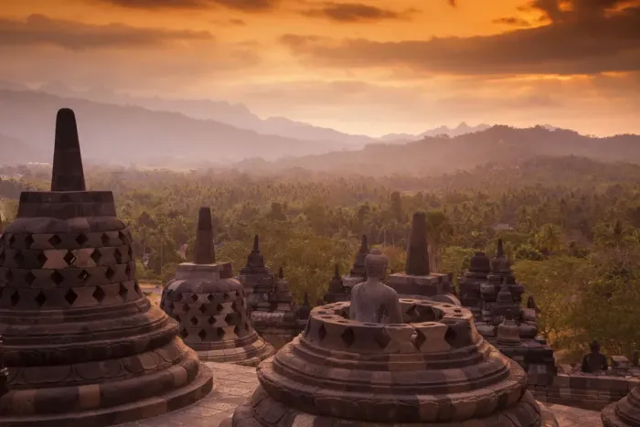 Framed Print : Indonesia, Java, Magelang, Borobudur Temple Framed Print : Indonesia, Java, Magelang, Borobudur Temple