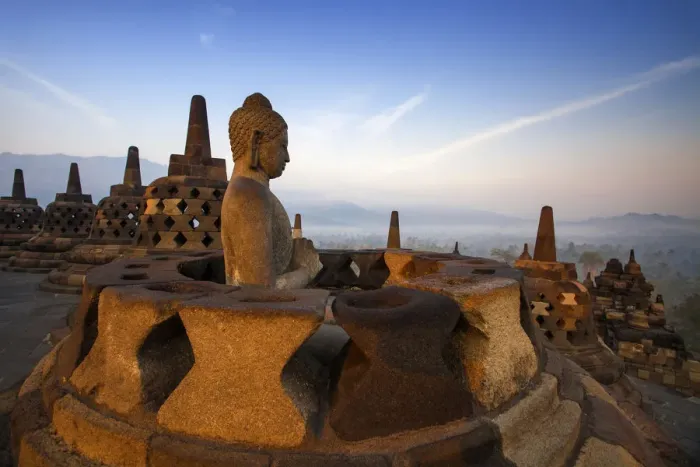 Framed Print : Indonesia, Java, Magelang, Borobudur Temple Framed Print : Indonesia, Java, Magelang, Borobudur Temple