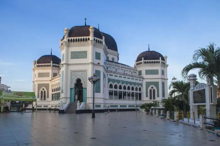 Framed Print : Indonesia, Sumatra, Medan, Great Mosque Framed Print : Indonesia, Sumatra, Medan, Great Mosque