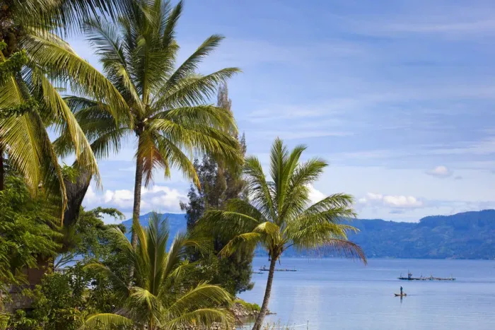 Framed Print : Indonesia, Sumatra, Samosir Island, Ambarita, Lake Toba Framed Print : Indonesia, Sumatra, Samosir Island, Ambarita, Lake Toba