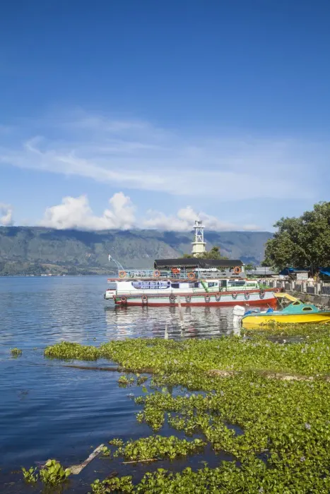Framed Print : Indonesia, Sumatra, Samosir Island, Lake Toba, Parapat Framed Print : Indonesia, Sumatra, Samosir Island, Lake Toba, Parapat