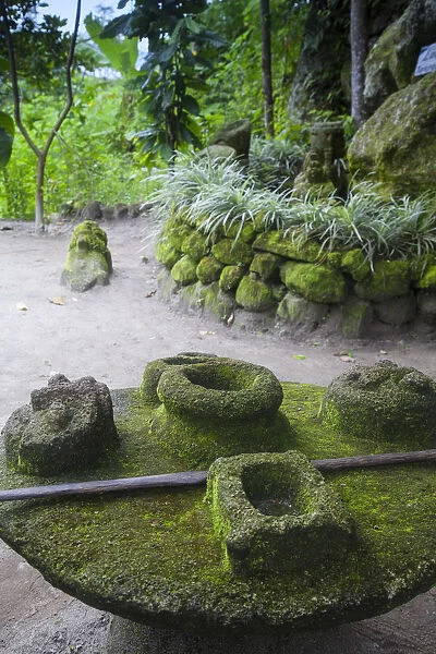 Indonesia, Sumatra, Samosir Island, Lake Toba, Ambarita, Ancient Batak burial site