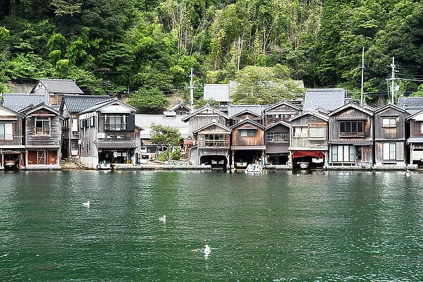 Ine fishing village, located in the Northern part of Kyoto prefecture known as the Tango Peninsula, Japan