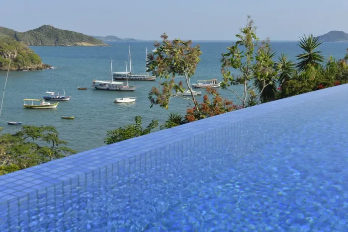Framed Print : Infinity pool and ocean at Pousada Casas Brancas, Buzios, Rio de Janeiro, Brazil Framed Print : Infinity pool and ocean at Pousada Casas Brancas, Buzios, Rio de Janeiro, Brazil