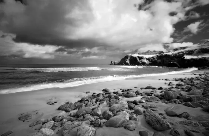 Framed Print : Infrared image of Dalmore beach, Isle of Lewis, Hebrides, Scotland, UK Framed Print : Infrared image of Dalmore beach, Isle of Lewis, Hebrides, Scotland, UK
