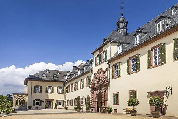 Inner courtyard of Bad Homburg Palace, Taunus, Hesse, Germany