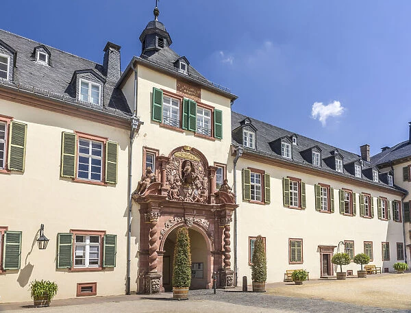 Inner courtyard of Bad Homburg Palace, Taunus, Hesse, Germany