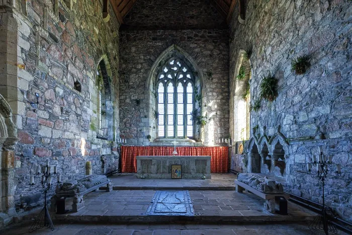 Framed Print : Inside Iona Abbey, Isle of Iona, Scotland, UK Framed Print : Inside Iona Abbey, Isle of Iona, Scotland, UK