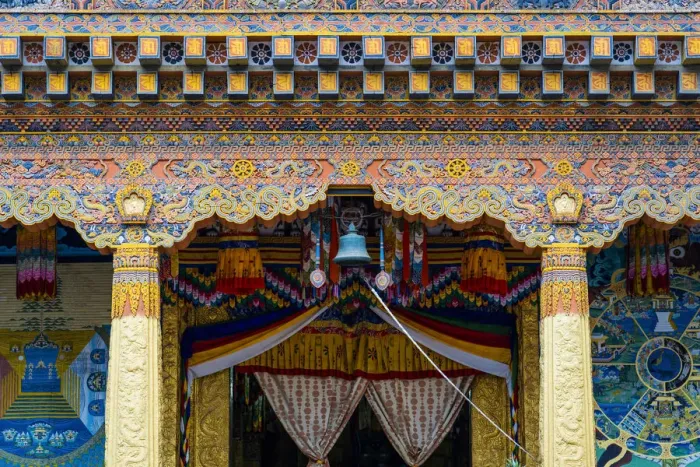 Framed Print : Inside the Punakha Dzong, also known as Pungtang Dewa chhenbi Phodrang. Punakha, Bhutan