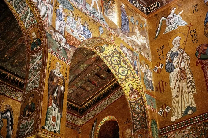 Framed Print : Interior of Capella Palatina (Palatine chapel), Palazzo dei Normanni (Palace of the Normans), Palermo, Sicily, Italy Framed Print : Interior of Capella Palatina (Palatine chapel), Palazzo dei Normanni (Palace of the Normans), Palermo, Sicily, Italy