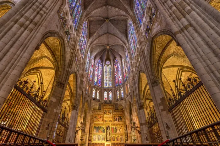 Framed Print : Interior of Cathedral, Leon, Castile and Leon, Spain Framed Print : Interior of Cathedral, Leon, Castile and Leon, Spain
