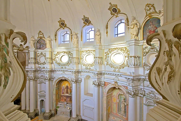 Interior of Chiesa di Santa Chiara, Noto, Sicily, Italy