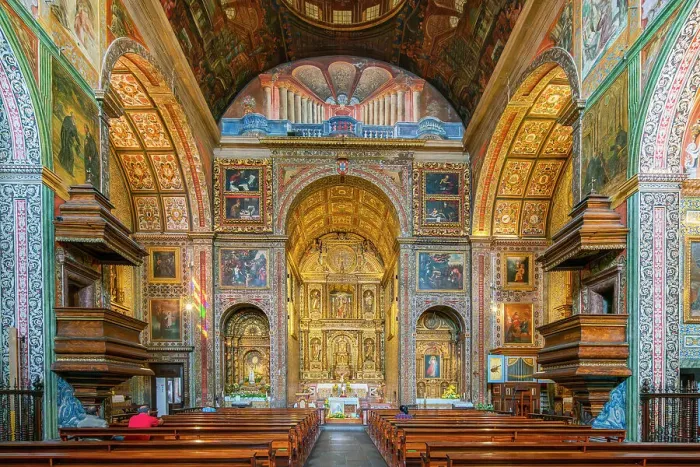 Framed Print : Interior of The Church of Saint John the Evangelist of the College of Funchal, Funchal, Madeira, Portugal Framed Print : Interior of The Church of Saint John the Evangelist of the College of Funchal, Funchal, Madeira, Portugal