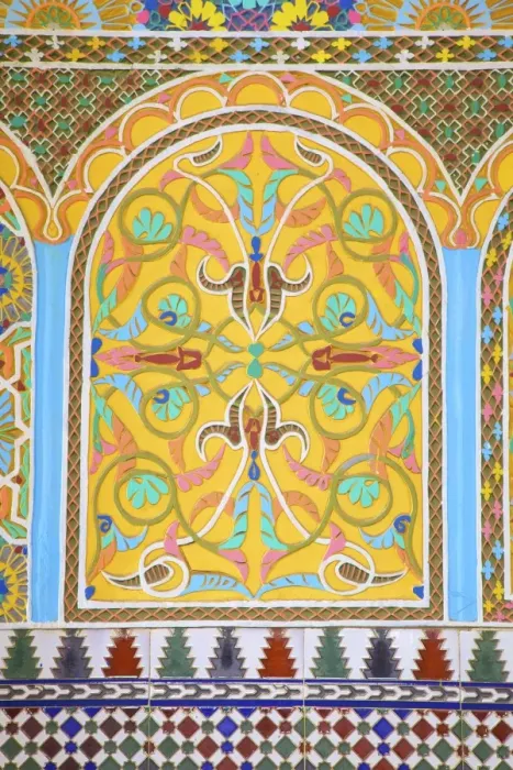 Framed Print : Interior Details of Continental Hotel, Tangier, Morocco, North Africa