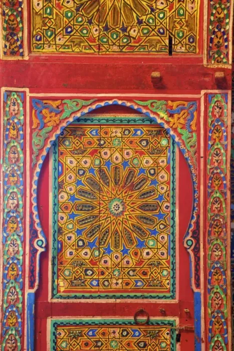 Framed Print : Interior Details of Continental Hotel, Tangier, Morocco, North Africa