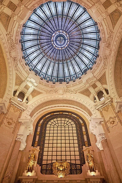 The interior dome of the Guemes Gallery, San Nicolas, Buenos Aires, Argentina
