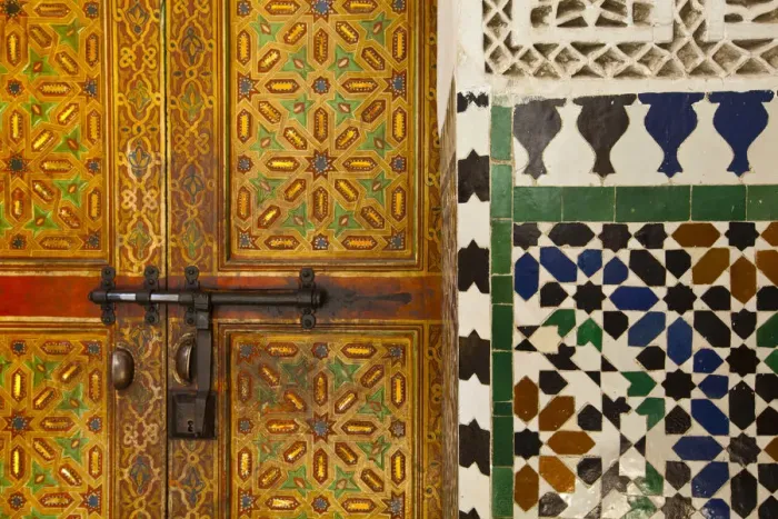 Framed Print : Interior door detail, Moulay Ismal Mousoleum, Medina, Meknes, Morocco Framed Print : Interior door detail, Moulay Ismal Mousoleum, Medina, Meknes, Morocco