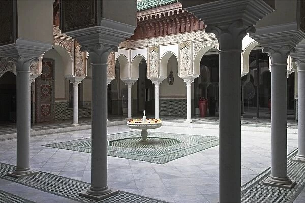 Interior of the famous Mamounia hotel in Marrakech