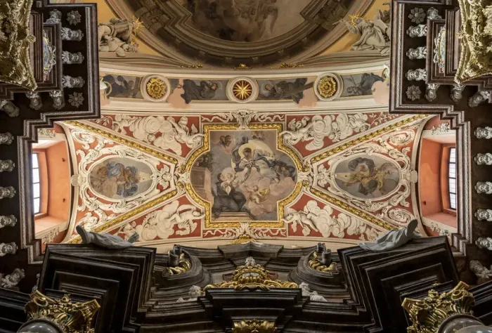 Framed Print : Interior of the Fara Church or Parish Church of St. Stanislaus, Old Town, Poznan, Poland Framed Print : Interior of the Fara Church or Parish Church of St. Stanislaus, Old Town, Poznan, Poland