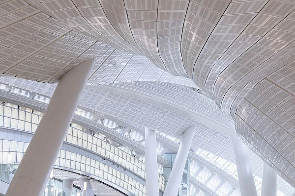 Interior of High Speed Rail Station, West Kowloon, Kowloon, Hong Kong