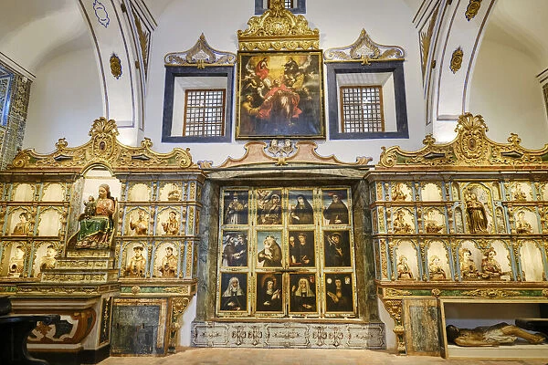 Interior of the Igreja de Jesus (Coro Alto room), dating back to the 15th century