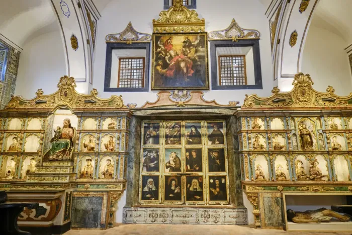 Framed Print : Interior of the Igreja de Jesus (Coro Alto room), dating back to the 15th century