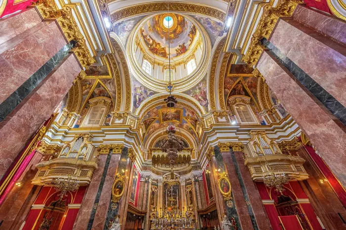 Framed Print : The Interior of The Metropolitan Cathedral of Saint Paul, Mdina, Malta, Southern Europe Framed Print : The Interior of The Metropolitan Cathedral of Saint Paul, Mdina, Malta, Southern Europe
