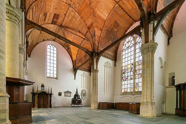 Interior of De Oude Kerk Church, Oudekerksplein, Amsterdam, Netherlands