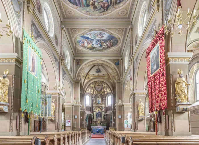 Framed Print : Interior of the parish church St. Martin in Innervillgraten, Villgraten valley Framed Print : Interior of the parish church St. Martin in Innervillgraten, Villgraten valley
