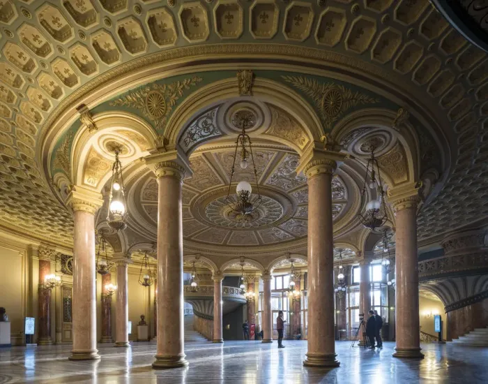 Framed Print : Interior of Romanian Athenaeum Concert Hall, Bucharest, Romania Framed Print : Interior of Romanian Athenaeum Concert Hall, Bucharest, Romania