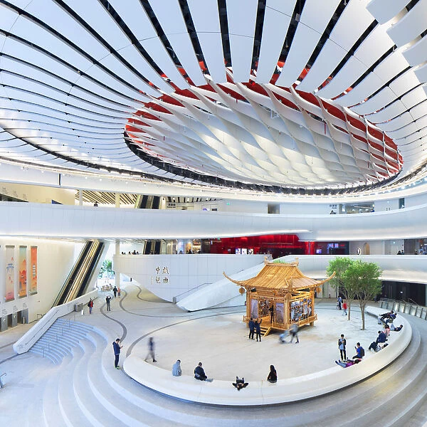 Interior of Xiqu Centre, West Kowloon, Hong Kong, China