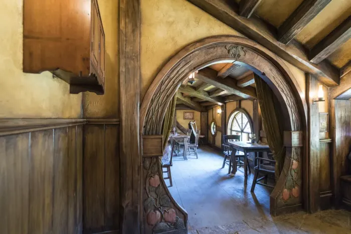 Framed Print : Interiors of The Green Dragon Inn. Hobbiton Movie Set, Matamata, Waikato region, North Framed Print : Interiors of The Green Dragon Inn. Hobbiton Movie Set, Matamata, Waikato region, North