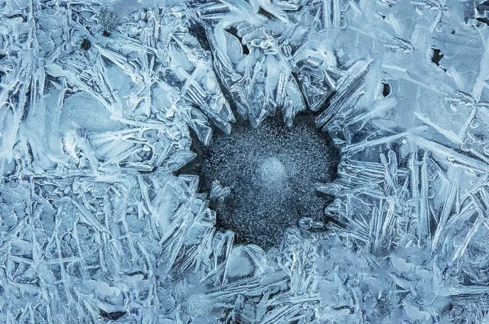 Framed Print : Intricate patterns in ice, South Iceland Framed Print : Intricate patterns in ice, South Iceland