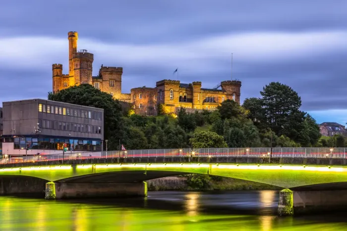 Framed Print : Inverness Castle in early evening, Scotland, United Kingdom Framed Print : Inverness Castle in early evening, Scotland, United Kingdom