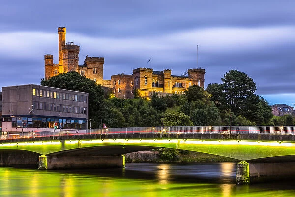 Inverness Castle in early evening, Scotland, United Kingdom