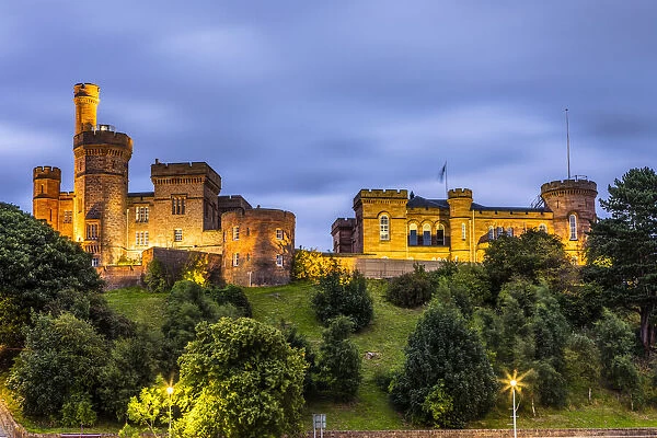 Inverness Castle in early evening, Scotland, United Kingdom