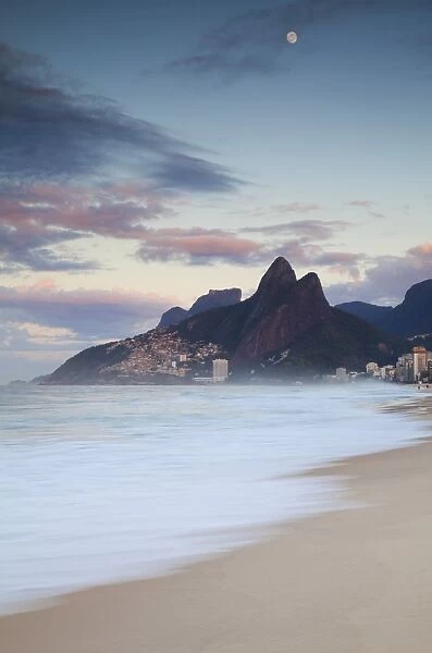 Ipanema beach at dawn, Rio de Janeiro, Brazil