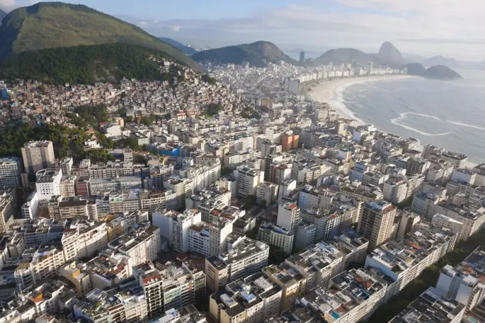 Framed Print : Ipanema & view over to Copacabana, Rio de Janeiro, Brazil Framed Print : Ipanema & view over to Copacabana, Rio de Janeiro, Brazil