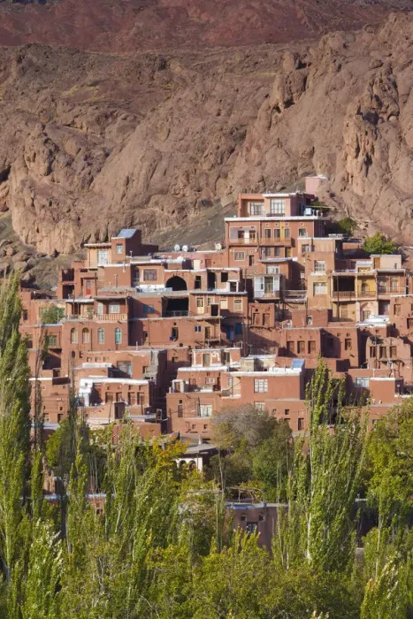 Framed Print : Iran, Central Iran, Abyaneh, elevated village view Framed Print : Iran, Central Iran, Abyaneh, elevated village view