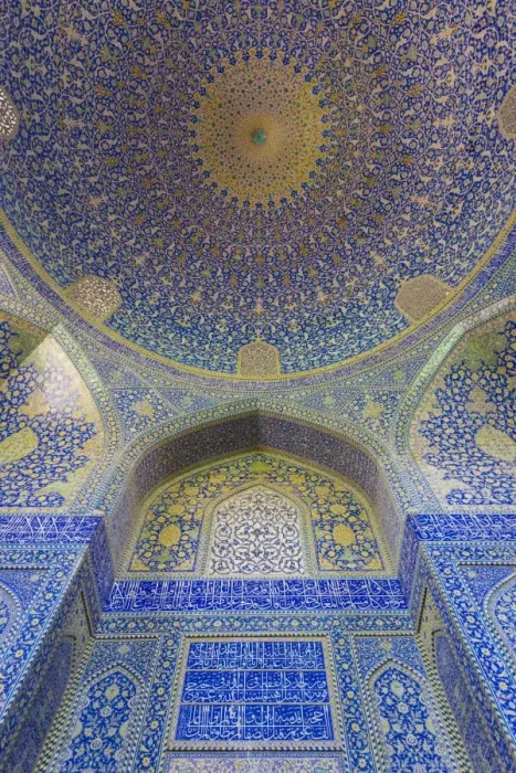Framed Print : Iran, Central Iran, Esfahan, Naqsh-e Jahan Imam Square, Royal Mosque, interior mosaic Framed Print : Iran, Central Iran, Esfahan, Naqsh-e Jahan Imam Square, Royal Mosque, interior mosaic