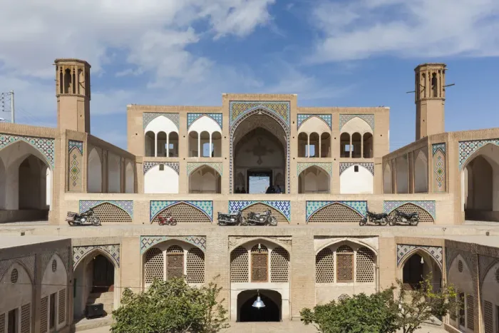 Framed Print : Iran, Central Iran, Kashan, Agha Bozorg Mosque and Madreseh Framed Print : Iran, Central Iran, Kashan, Agha Bozorg Mosque and Madreseh