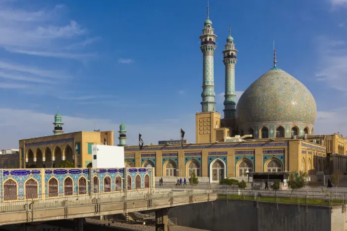 Framed Print : Iran, Central Iran, Qom, second holiest city in Iran after Mashad, Hazrat-e Masumeh