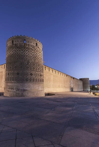 Iran, Central Iran, Shiraz, Arg-e Karim Khan Citadel, fortress, dawn