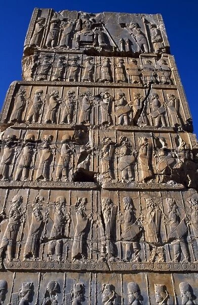Iran, Persepolis. The Hundred Column Palace, this relief illustrating the