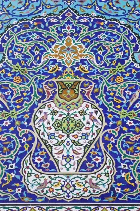 Framed Print : Iran, Tehran, Museum of the Islamic Period, exterior tilework detail Framed Print : Iran, Tehran, Museum of the Islamic Period, exterior tilework detail