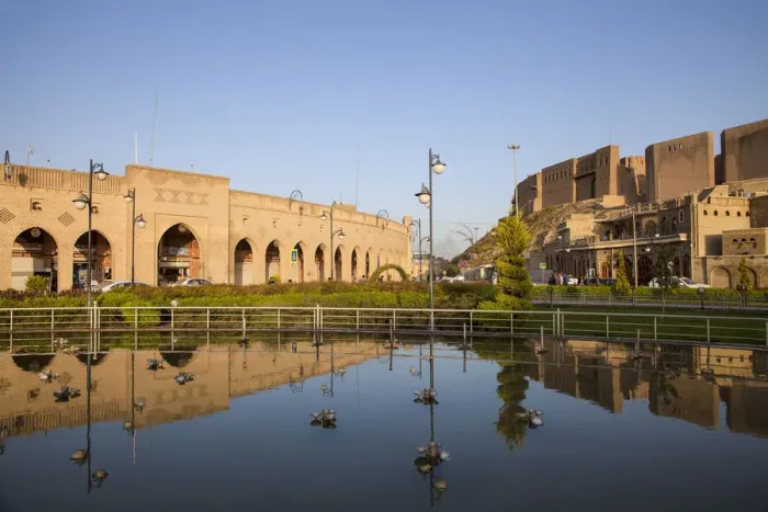 Framed Print : Iraq, Kurdistan, Erbil, Qaysari Bazaars, Shar park and The Citadel - claimed to be Framed Print : Iraq, Kurdistan, Erbil, Qaysari Bazaars, Shar park and The Citadel - claimed to be