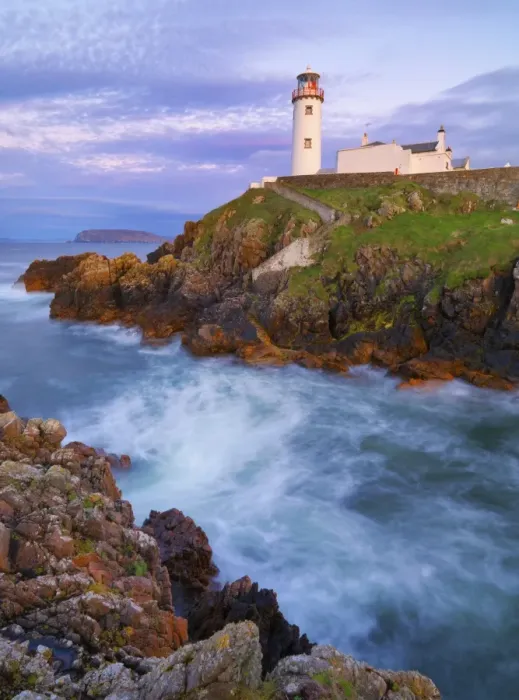 Framed Print : Ireland, Co. Donegal, Fanad, Fanad lighthouse at dusk Framed Print : Ireland, Co. Donegal, Fanad, Fanad lighthouse at dusk