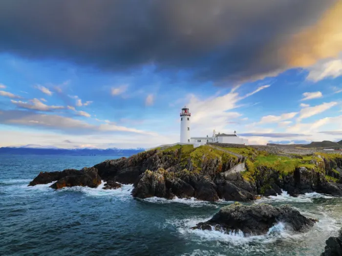 Framed Print : Ireland, Co. Donegal, Fanad, Fanad lighthouse at dusk Framed Print : Ireland, Co. Donegal, Fanad, Fanad lighthouse at dusk